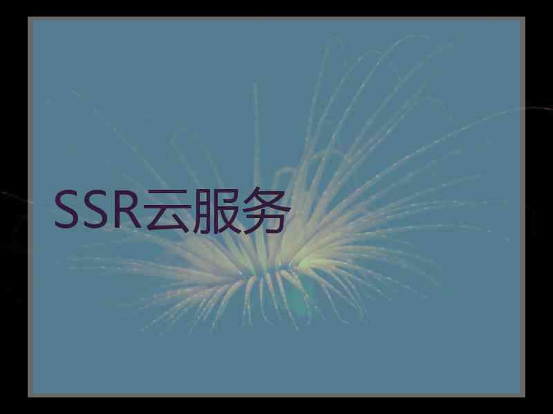 SSR云服务