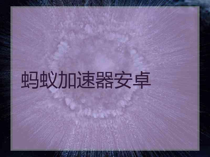 蚂蚁加速器安卓