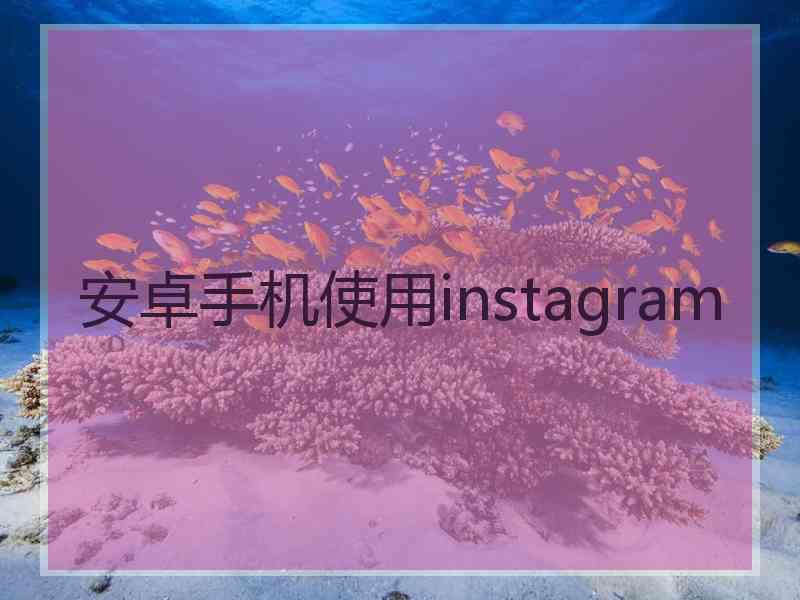 安卓手机使用instagram