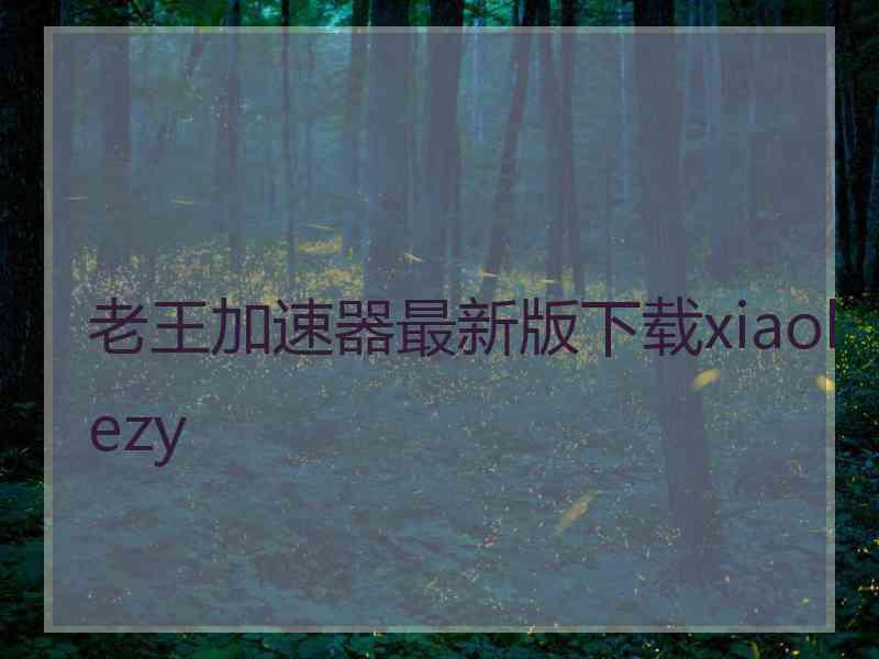 老王加速器最新版下载xiaolezy