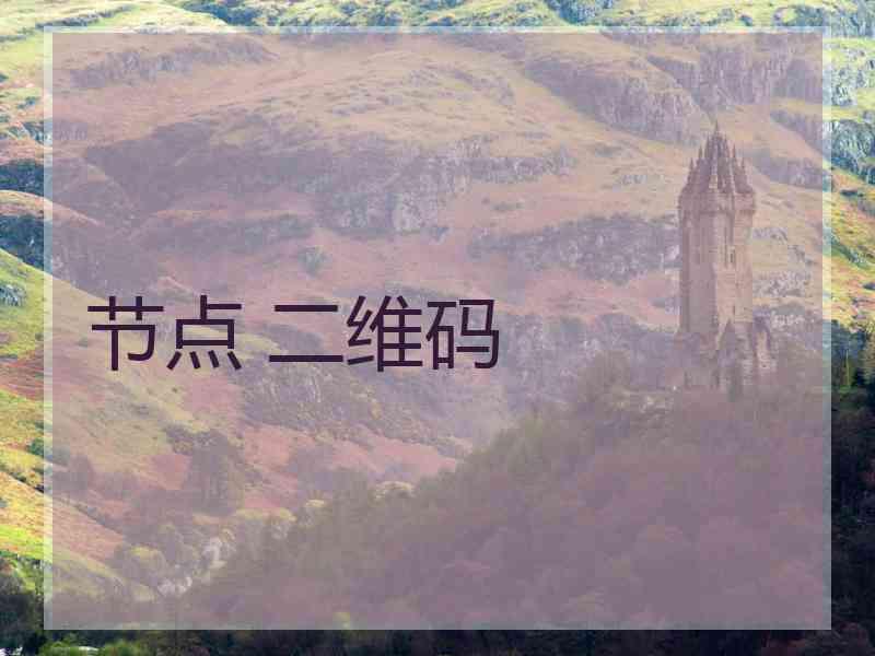 节点 二维码