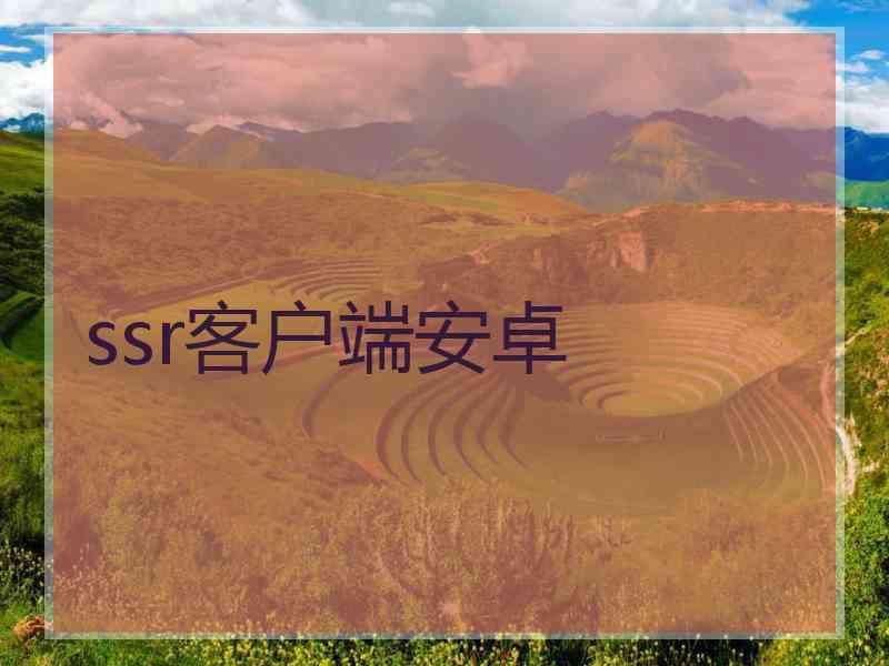 ssr客户端安卓