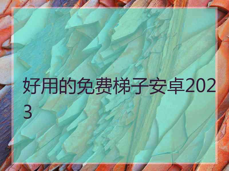 好用的免费梯子安卓2023