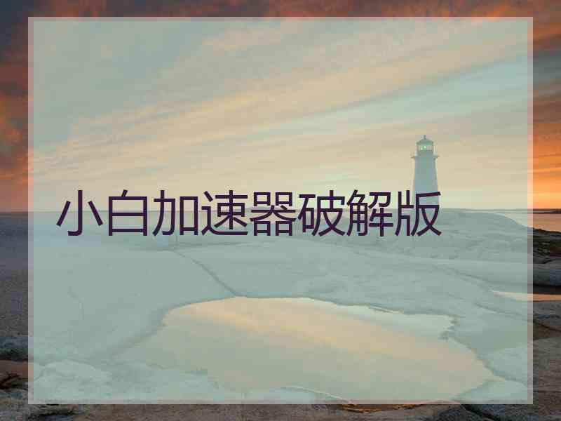 小白加速器破解版