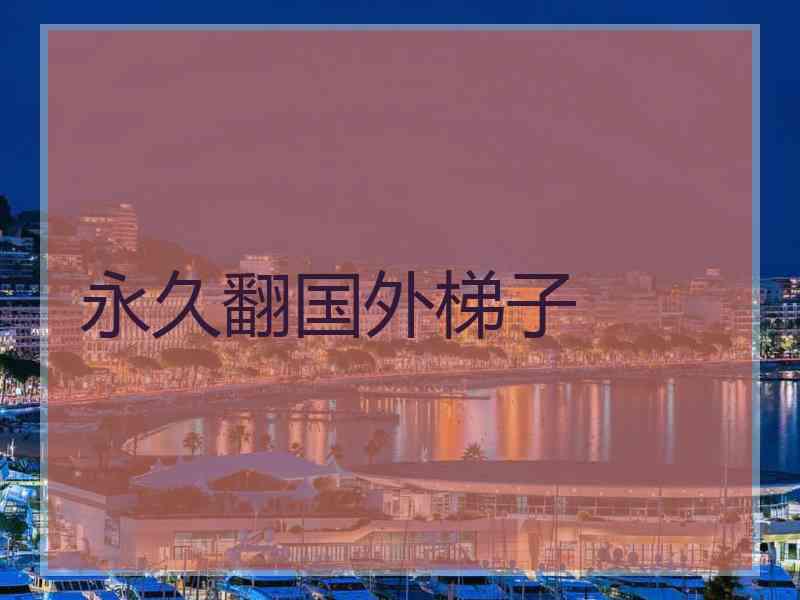永久翻国外梯子