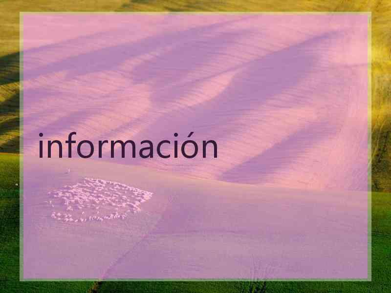 información