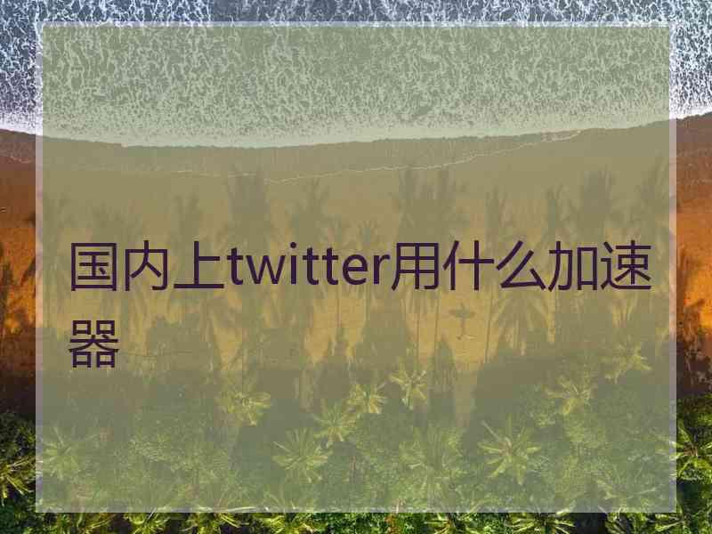 国内上twitter用什么加速器