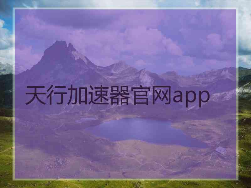 天行加速器官网app
