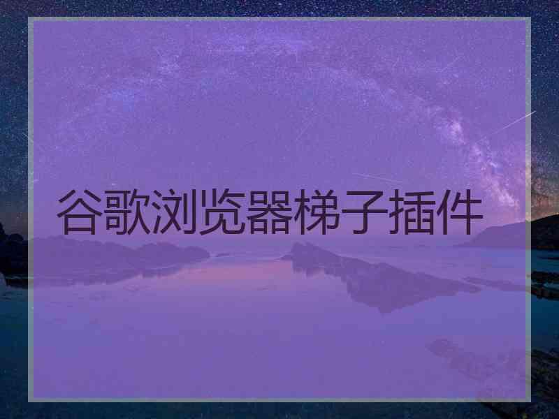 谷歌浏览器梯子插件